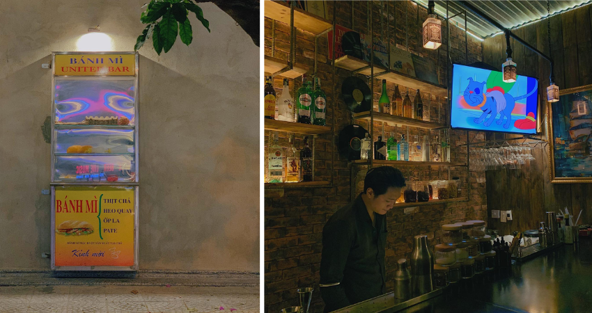 Khám phá quán bar ‘’nấp’’ sau tiệm bánh mì độc lạ nhất Đà Nẵng