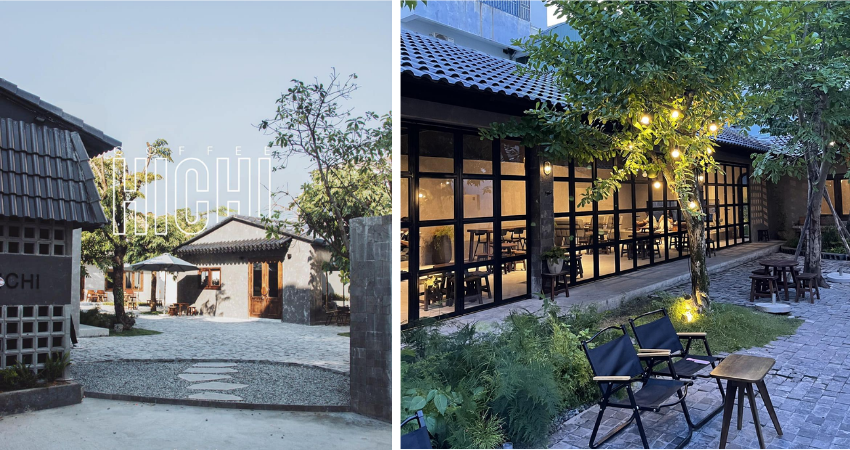 Check-in quán cà phê phong cách Nhật Bản với khoảng sân vườn rộng rãi