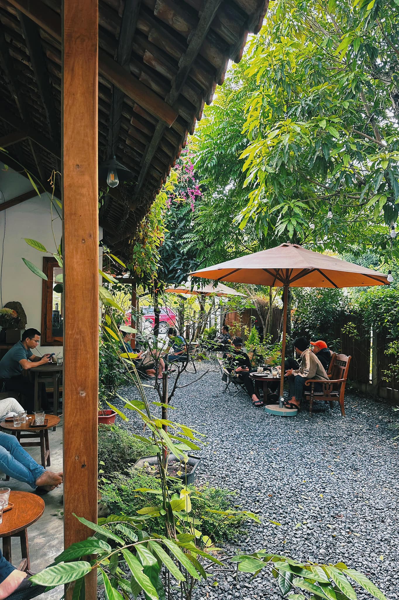 Ha Café sở hữu không gian xanh mướt.